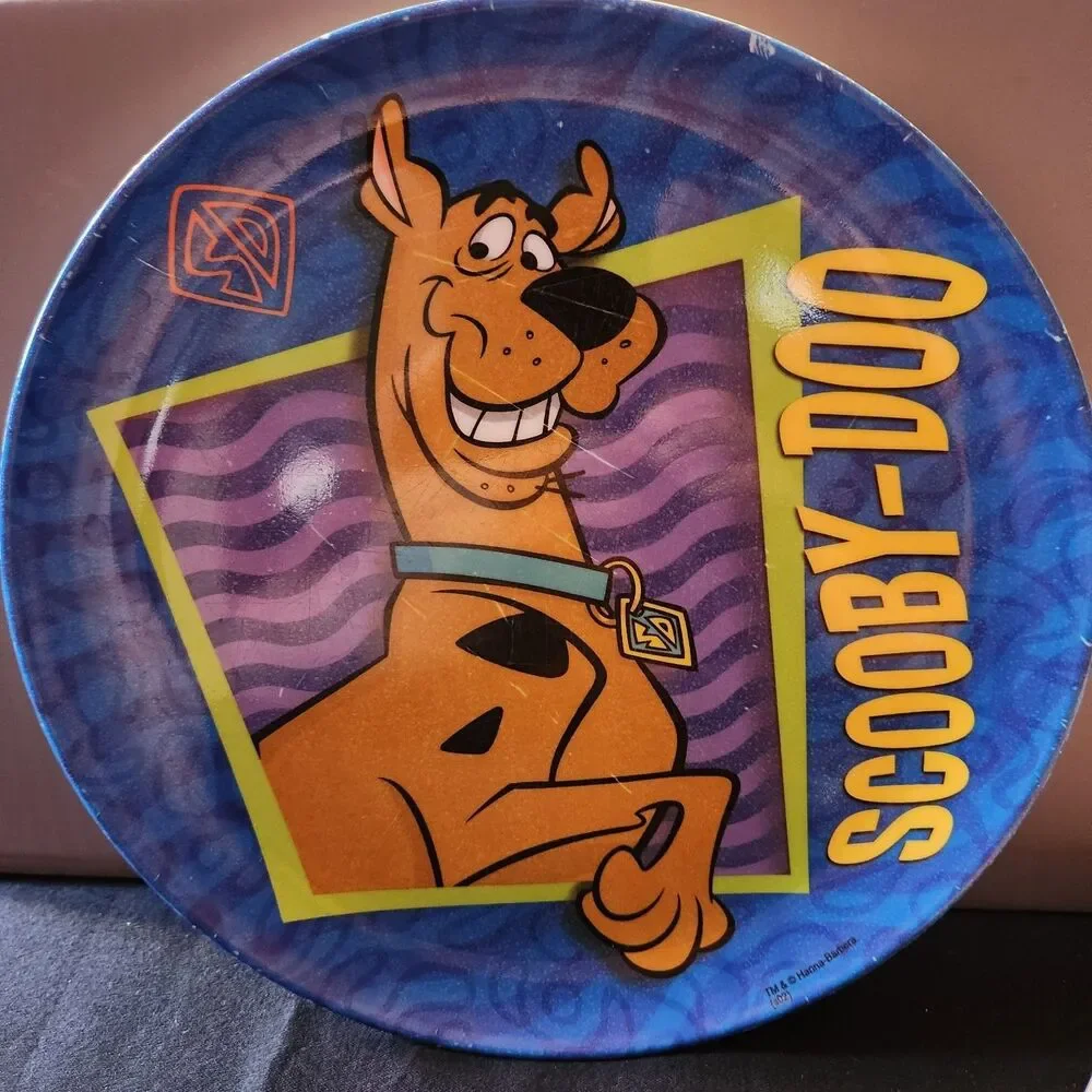 Lot Of 3 Melamine Dishes VTG SCOOBY Plate VTG BARNEY Bowl  1 Not VTG PRINCESSES